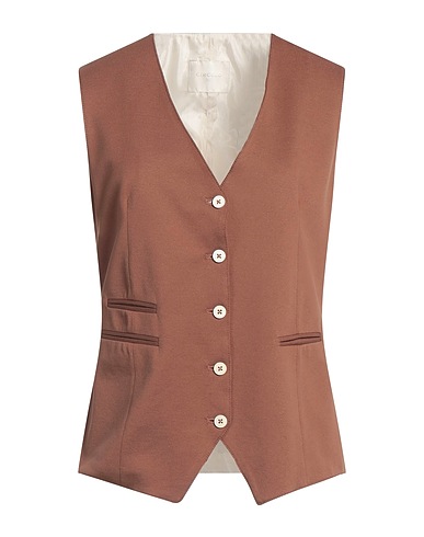 CIRCOLO 1901 Gilet Cioccolato 97% Cotone, 3% Elastan