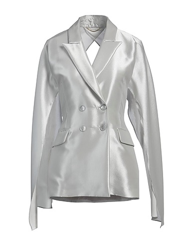 MAX MARA Blazer Silver 51% Silk, 49% Polyester