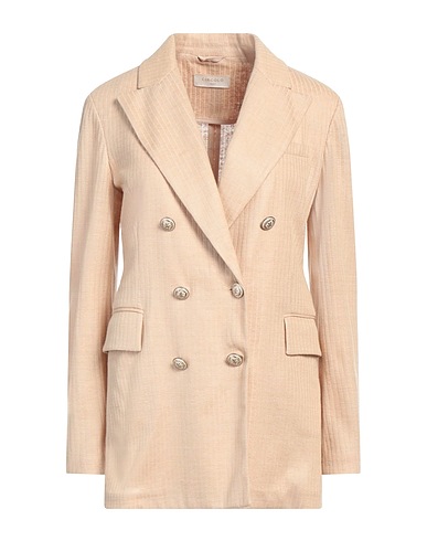 CIRCOLO 1901 Blazer Beige 78% Linen, 22% Cotton