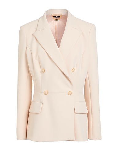 ELISABETTA FRANCHI Blazer Cream 96% Polyester, 4% Elastane