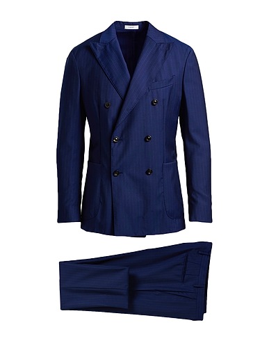 BOGLIOLI Suits Blue 100% Virgin Wool