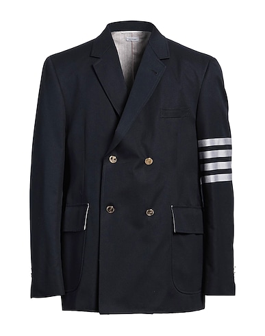 THOM BROWNE Blazer Midnight blue 100% Cotton