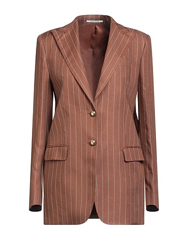 TAGLIATORE 02-05 Blazer Brown 99% Linen, 1% Polyester