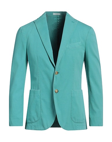 BOGLIOLI Blazer Turquoise 98% Cotton, 2% Elastane