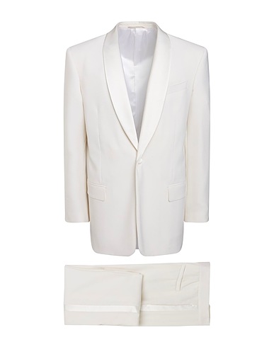 GIVENCHY Suits Ivory 65% Wool, 35% Mohair wool, Silk, Polyester