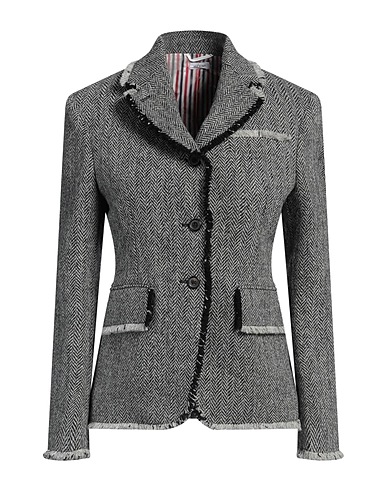 THOM BROWNE Blazer Grey 100% Wool