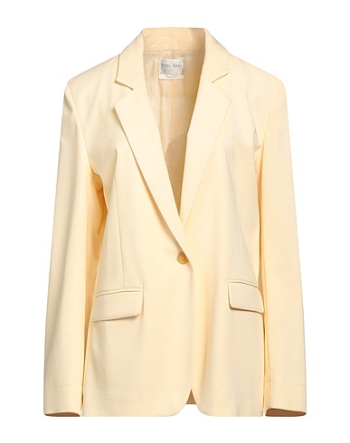 FORTE_FORTE Blazer Pastel yellow 96% Viscose, 4% Elastane