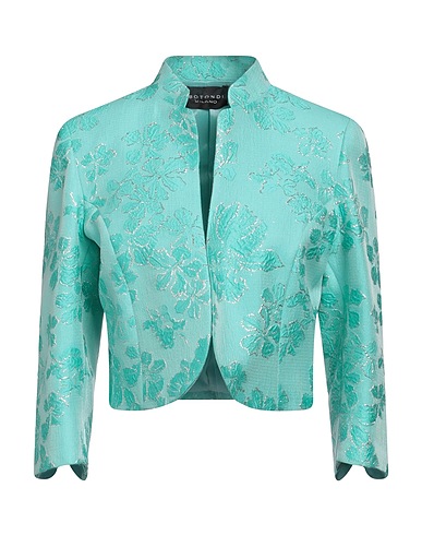 BOTONDI COUTURE Blazer Turquoise 68% Polyester, 32% Silk