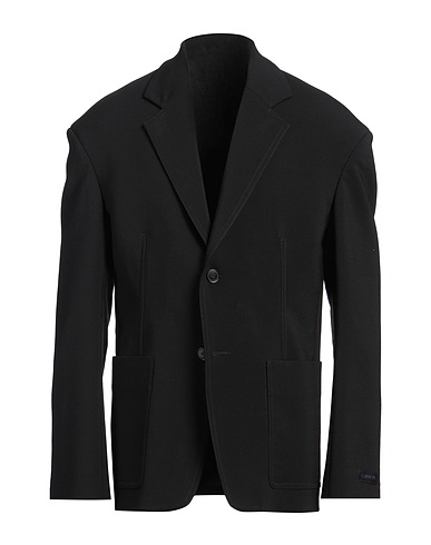 LANVIN Blazer Black 93% Virgin Wool, 4% Elastomultiester, 3% Polyamide