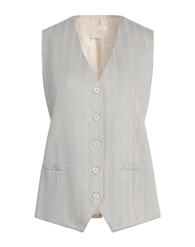 CIRCOLO 1901 Vest Sky blue 66% Linen, 34% Cotton