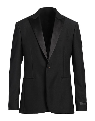 VERSACE Blazer Black 72% Wool, 28% Mohair wool, Silk