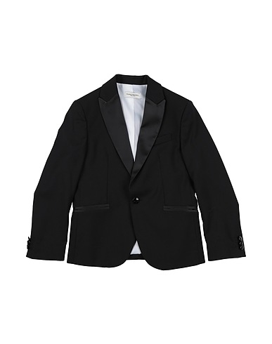 PAOLO PECORA Blazer Black 70% Polyester, 30% Rayon