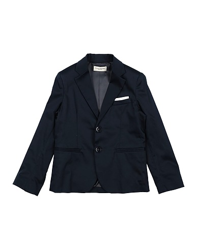 PAOLO PECORA Blazer Midnight blue 97% Cotton, 3% Elastane