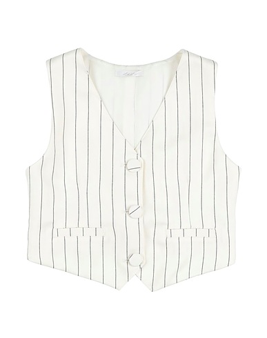 L:Ú L:Ú by MISS GRANT Waistcoat Ivory 100% Polyester