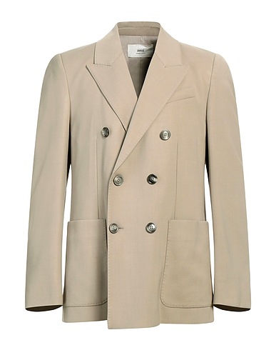 AMI ALEXANDRE MATTIUSSI Blazer Taupe 55% Viscose, 45% Wool