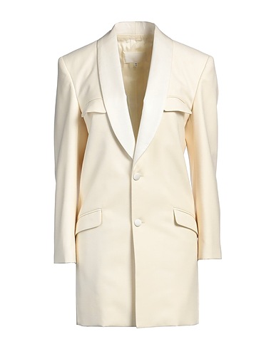 MAISON MARGIELA Coat Ivory 100% Wool