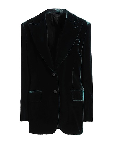 TOM FORD Blazer Dark green 69% Viscose, 31% Cupro