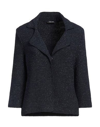 ANNECLAIRE Blazer Midnight blue 37% Viscose, 28% Cotton, 22% Polyester, 12% Polyamide, 1% Metal