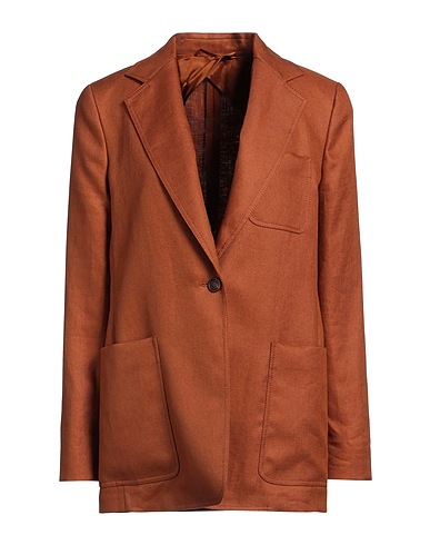 MAX MARA Giacca Marrone 100% Lino