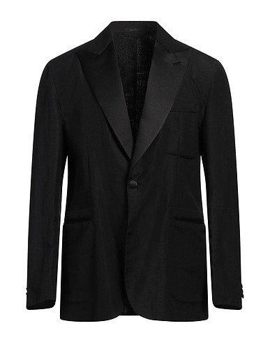 BRIONI Blazer Black 57% Virgin Wool, 33% Linen, 10% Silk