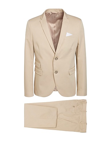NEIL BARRETT Suits Beige 49% Cotton, 46% Polyamide, 5% Elastane
