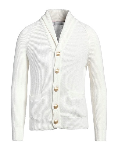 BRUNELLO CUCINELLI Cardigan Ivory 100% Cotton