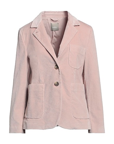 KILTIE Blazer Light pink 68% Cotton, 30% Viscose, 2% Elastane