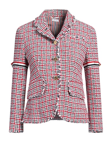 THOM BROWNE Blazer Red 100% Cotton