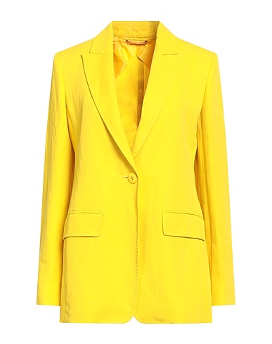MAX MARA STUDIO Blazer Yellow 70% Viscose, 30% Linen