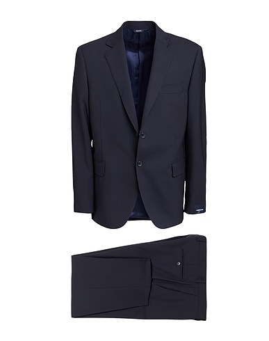 TOMBOLINI Suits Midnight blue 98% Virgin Wool, 2% Elastane
