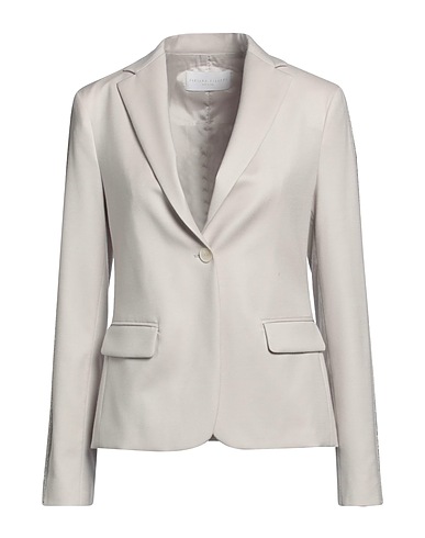 FABIANA FILIPPI Blazer Light grey 94% Virgin Wool, 5% Polyamide, 1% Elastane, Wool, Ecobrass