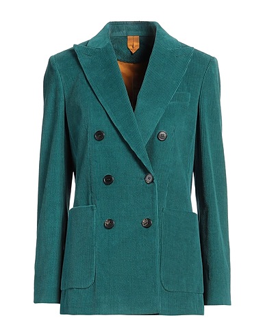 MAX MARA Blazer Deep teal 95% Cotton, 5% Elastane