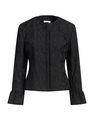 AKRIS Jacket Black 91% Polyester, 7% Nylon, 2% Polyurethane