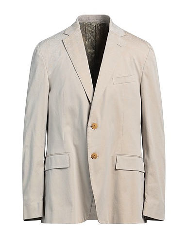 ETRO Blazer Light grey 98% Cotton, 2% Elastane