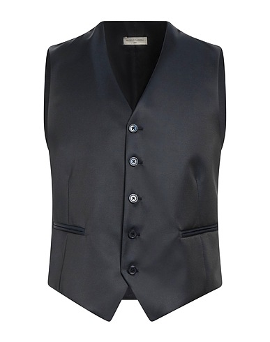 ANGELO NARDELLI Waistcoat Midnight blue 58% Virgin Wool, 42% Polyester