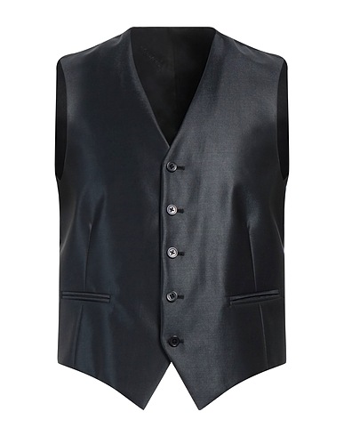 ANGELO NARDELLI Waistcoat Midnight blue 80% Virgin Wool, 20% Silk