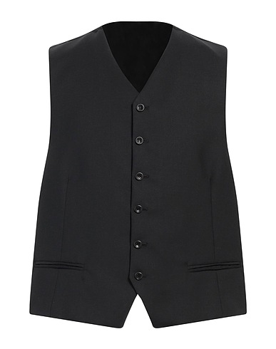 ANGELO NARDELLI Waistcoat Charcoal 100% Wool