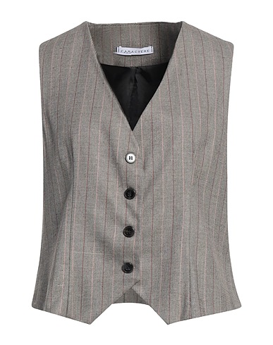 CARACTÈRE Gilet Nero 63% Poliestere, 34% Viscosa, 3% Elastan