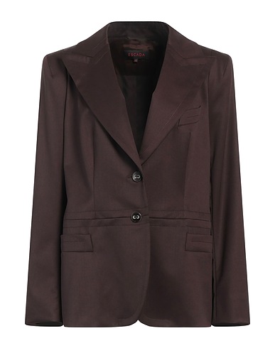ESCADA Blazer Dark brown 98% Virgin Wool, 2% Elastane