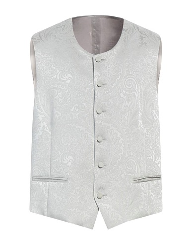 ANGELO NARDELLI Waistcoat Light grey 50% Wool, 50% Acrylic