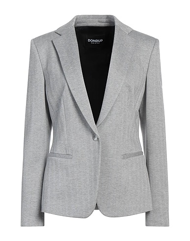 DONDUP Blazer Light grey 63% Viscose, 25% Polyester, 8% Polyamide, 4% Elastane
