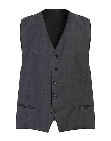 ANGELO NARDELLI Waistcoat Grey 100% Virgin Wool