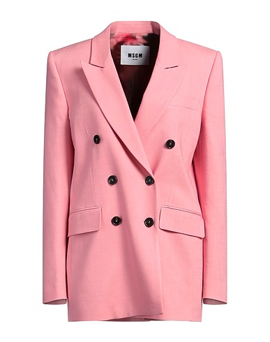 MSGM Giacca Rosa 91% Viscosa, 8% Poliestere, 1% Elastan