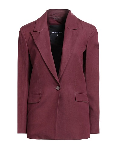 PATRIZIA PEPE Blazer Burgundy 51% Viscose, 49% Linen