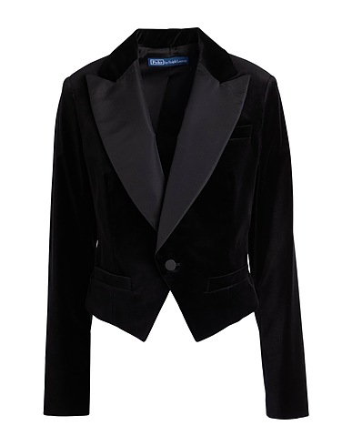 POLO RALPH LAUREN Blazer Black 98% Cotton, 2% Elastane