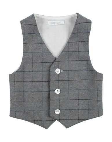 COLIBRI Suit vest Lead 55% Polyester, 45% Wool