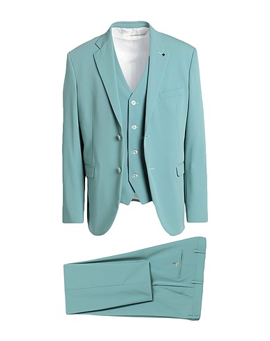 MESSAGERIE Suits Light green 70% Polyester, 24% Viscose, 6% Elastane