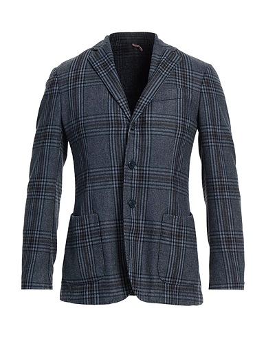 SANTANIELLO Blazer Blue 37% Wool, 29% Cashmere, 20% Polyester, 14% Polyamide