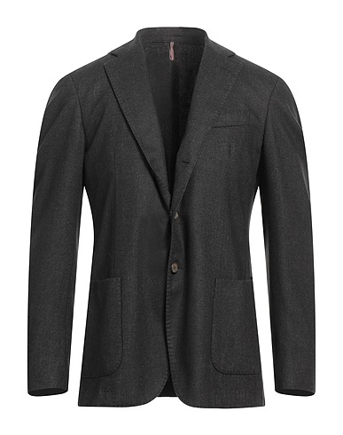 SANTANIELLO Blazer Dark brown 80% Wool, 20% Polyester