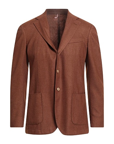 SANTANIELLO Blazer Marrone 80% Lana, 20% Poliestere